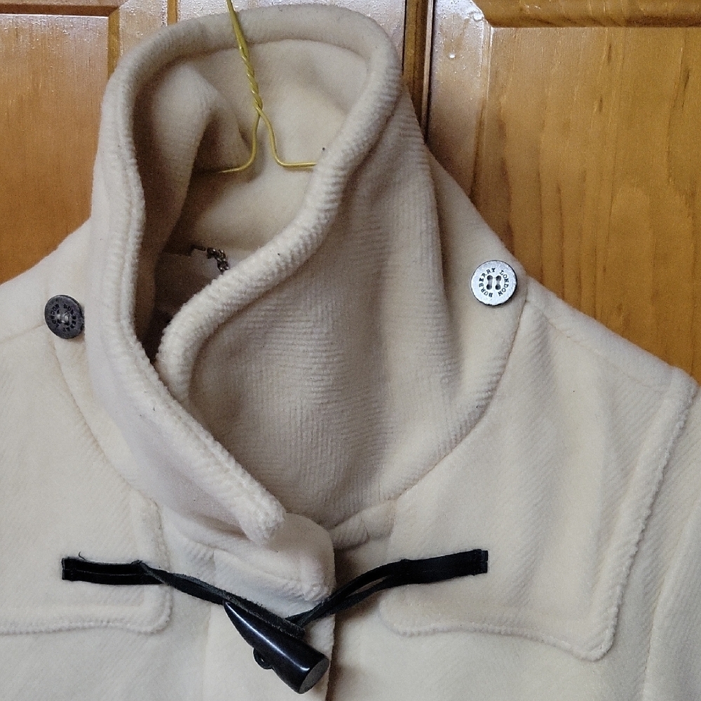 BURBERRY London Women's Cream Toggle Coat Wool Fits US size 2 - Picture 5 of 12